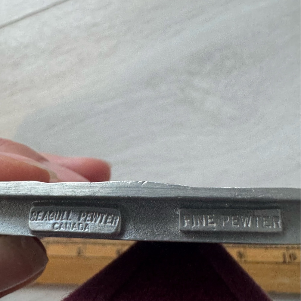 Vintage Seagull Pewter Crane Picture Frame - Picture 2 of 4